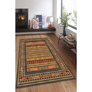 Cappio Halı Çok Renkli Etnik Desenli Halı (Makinada Yıkanabilir Kaymaz Dot Taban) - CP1191