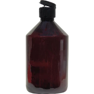 Boş Pet Şişe 500 ml Amber Renk + Çıt Çıt Kapak Takım 5 Adet