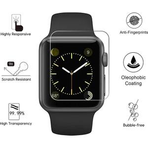 Apple Watch Uyumlu 44mm (2-3-4-5-6-Se) Nano Ekran Koruyucu A+ Yüksek Kalite Şeffaf