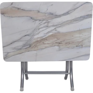 Yeni Desen  Mermer Desenli Katlanabilir Masa (60X90 Cm)