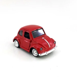 Orta Boy Kısa Model Metal Vosvos Çek Bırak Oyuncak Araba (Kırmızı)