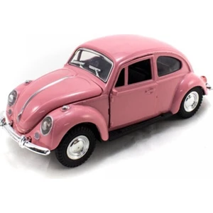 Büyük Boy Uzun Model Metal Vosvos Çek Bırak Oyuncak Araba (Pembe)