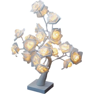 45 cm LED Gül Çiçek Ağacı Işık Up Gece Işıkları Masa Lambası Yemek Odası Için Pembe (Yurt Dışından)