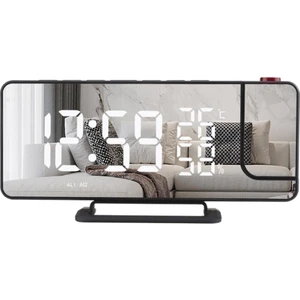 LED Ekran LCD Dijital Projektör Sıcaklık Fm Radyo Erteleme Çalar Saat USB (Yurt Dışından)