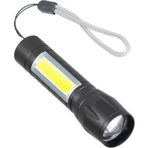 Şarjlı Metal Yağmur Suyu Geçirmez Xpe+ Cob Led'li El Feneri PD-5568