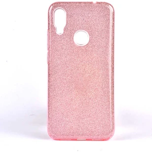 - Xiaomi Redmi Note 7 - Kılıf Simli Koruyucu Shining Silikon - Pembe - T10599