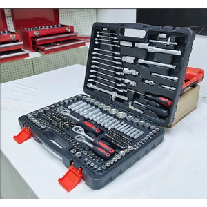 Germany Cr-V Max 1/4 Cırcırlı 216 Parça Lokma Anahtar Takımı Oto Tamirci Full Tam Set