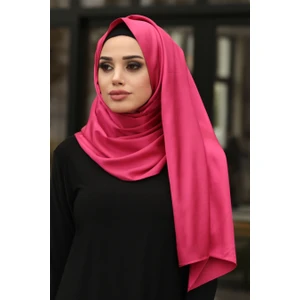 Neva Style - Ipek Görünümlü Fuşya Şal 7501F