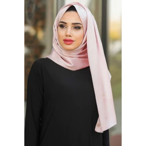 Neva Style - Ipek Görünümlü Pembe Şal 7501P