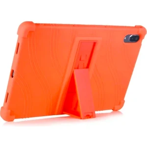 Lenovo Tab P11 Pro TB-J706 Standlı Silikon Kılıf Tablet Kılıfı AL-34791 Turuncu
