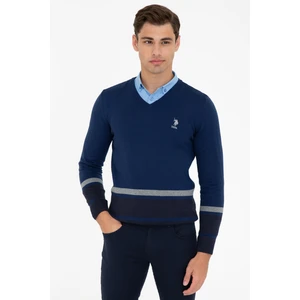 U.S. Polo Assn. Mavi Triko Kazak 50205666-VR028