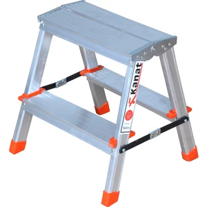 Çift Taraflı Alüminyum Twin Katlanabilir Merdiven 2+2 Basamak