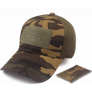 Yeşil Ilkbahar Yaz Unisex Kamuflaj Beyzbol Şapkaları Erkekler Içın Abd Bayrağı Kap Örgü Rahat Casquette Snapback Şapka Kemik  (Yurt Dışından)