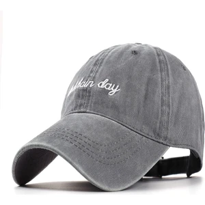 Gri Fabrika Unisex Kap Düz Renk Yıkanmış Pamuk Beyzbol Şapkası Erkekler Kadınlar Rahat Ayarlanabilir Açık Kamyon Şoförü Snapback Şapkalar  (Yurt Dışından)
