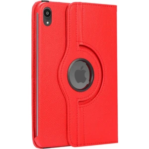 Nezih Case Apple Ipad Mini 6. Nesil 2021 Uyumlu 360 Rotating Stand Suni Deri Tablet Kılıfı
