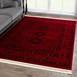 Giza Home Afgan Türkmen Otantik Desenli Dokuma Salon ve Oturma Odası Halısı 2959H 100x200