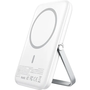 MC-7051 5000MAH 15W Standlı Manyetik Magsafe Hızlı Kablosuz Powerbank Beyaz