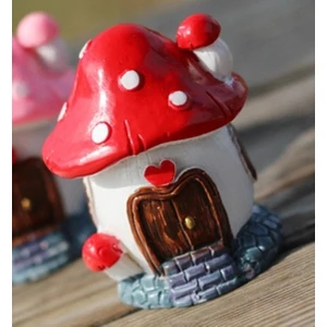 Mantar Ev Kalp 5cm Silikon Kalıp K-259