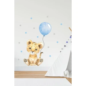 Kt Grup Balonlu Sevimli Aslan ve Yıldızlar Çocuk Odası Duvar Sticker