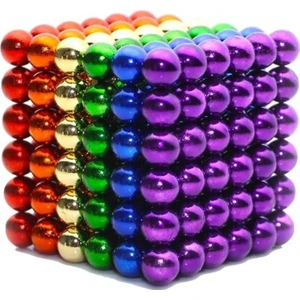 Neodyum/neocube Sihirli Manyetik 5mm 216 Adet Toplardan Oluşan Küp (6 Renkli)