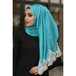 Neva Style - Dantelli Ipek Görünümlü Şal Ürün Kodu 1228