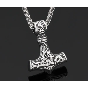 Paslanmaz Çelik Viking Thor Kolye