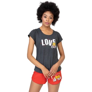 Pamuklu Kısa Kol Şortlu Pijama Takım
