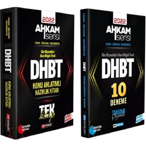 Ddy Yayınları DHBT Ahkam Serisi Tüm Adaylar Konu Anlatımı ve 10 Deneme 2’ Li Set (Ciltli)