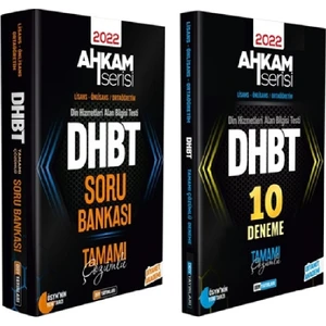 Ddy Yayınları DHBT  Ahkam Serisi Tüm Adaylar Soru Bankası ve 10 Deneme 2’ Li Set (Ciltli)