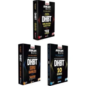 Ddy Yayınları DHBT  Ahkam Serisi Tüm Kitaplar 3’ Lü Set (Ciltli)
