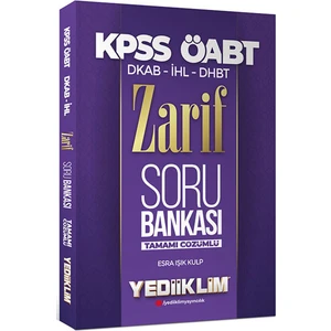 Yediiklim Yayınları 2022 ÖABT Dkap Ihl Zarif Tamamı Çözümlü Soru Bankası