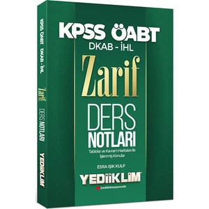 Yediiklim Yayınları 2022 ÖABT Dkap Ihl Zarif Ders Notları