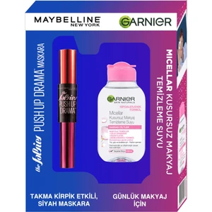 Maybelline Maybeline New York Siyah Maskara - Falsies Push-Up Drama Mascara Garnier Micellar 100ML