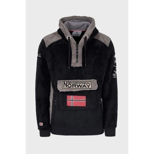 Norway Geographical Kapüşonlu Yarım Fermuarlı Outdoor Polar Sweat Erkek Sweat Gymclasssherco