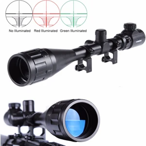 Tr-Nikula 4-16X50 Aoeg Zoomlu Tüfek Dürbünü Çift Işıklı Kırmızı,yeşil Kaynaklı Avcılık Dürbün