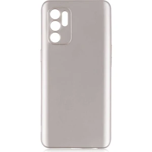 noktaks - Oppo Reno 6 4G - Kılıf Mat Soft Premier Silikon Kapak - Gold