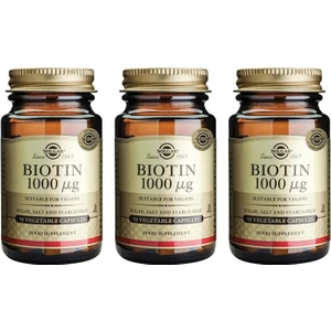 Biotin 1000 Mcg 50 Kapsül 3 Adet