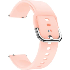 Samsung Galaxy Watch 7 / 6 / 5 / 4 Uyumlu Silikon Kordon 20MM Açık Pembe
