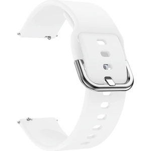 Samsung Galaxy Watch 7 / 6 / 5 / 4 Uyumlu Silikon Kordon 20MM Beyaz
