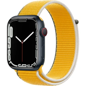 Apple Watch Seri 10 46MM, Seri 9/8/7/6/SE/5/4/3 Spor Loop Kordon 45MM 44MM 42MM Uyumlu Ayçiçeği Sarı
