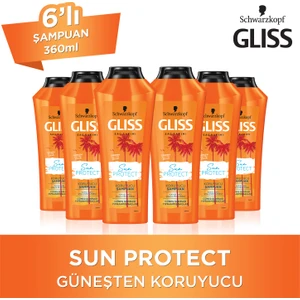 Sun Protect Şampuan 360 ml x 6 Adet