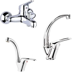 Banyo Mutfak Lavabo Evye Takımı 3'lü Set