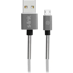 Swapp SW-KC71MG 1m 2.4A Micro USB Kılıflı Gri Data + Şarj Kablosu