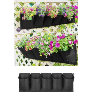 Wazon Çiçeklik Bahçe Balkon Bitki Çiçek Saksı Standı Dekoratif Teras Balkon 5 Bölme Asılı Saksılık