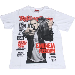 Rolling Stone Eminem Tişört Beyaz