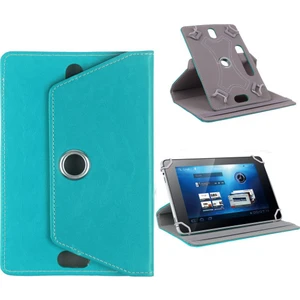 Casper Via L20 10.1 Inç Uyumlu Fuchsia 360° Dönebilen Standlı Kapaklı Universal Tablet Kılıfı Turkuaz