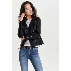 15153079 Biker B.beden Deri Ceket Black