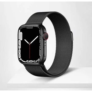 Apple Watch 7 41MM Uyumlu Krd-01 Metal Kordon Dayanıklı Tel Örgü Tasarım