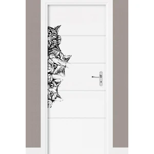 Kt Grup Gözcü Kediler Kapı Kenarı Çıkartmaları