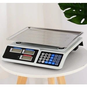 All Avcill 40 kg Şarjlı Elektronik Dijital Hassas Mutfak Manav Bakkal Kasap Terazisi Çukur Kefeli